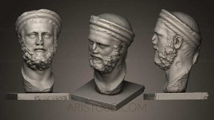 Busts and heads antique and historical (BUSTA_0066) 3D model for CNC machine